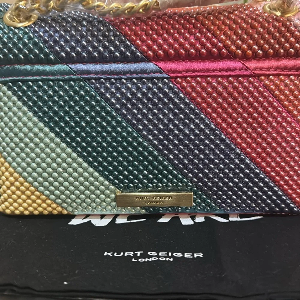 Kurt Geiger Mini Kensington Beaded Convertible Shoulder Bag - Picture 11 of 12